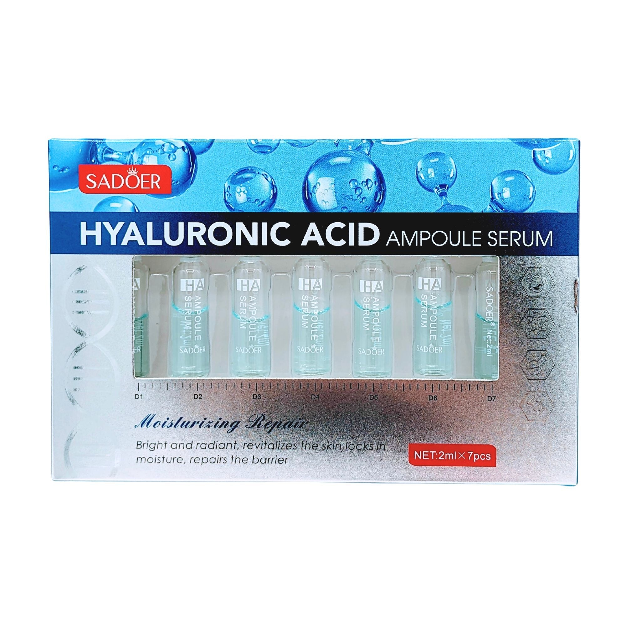 Ampolla Facial con Acido Hialuronico 7pcs x 2ml - AjSilesSD30878