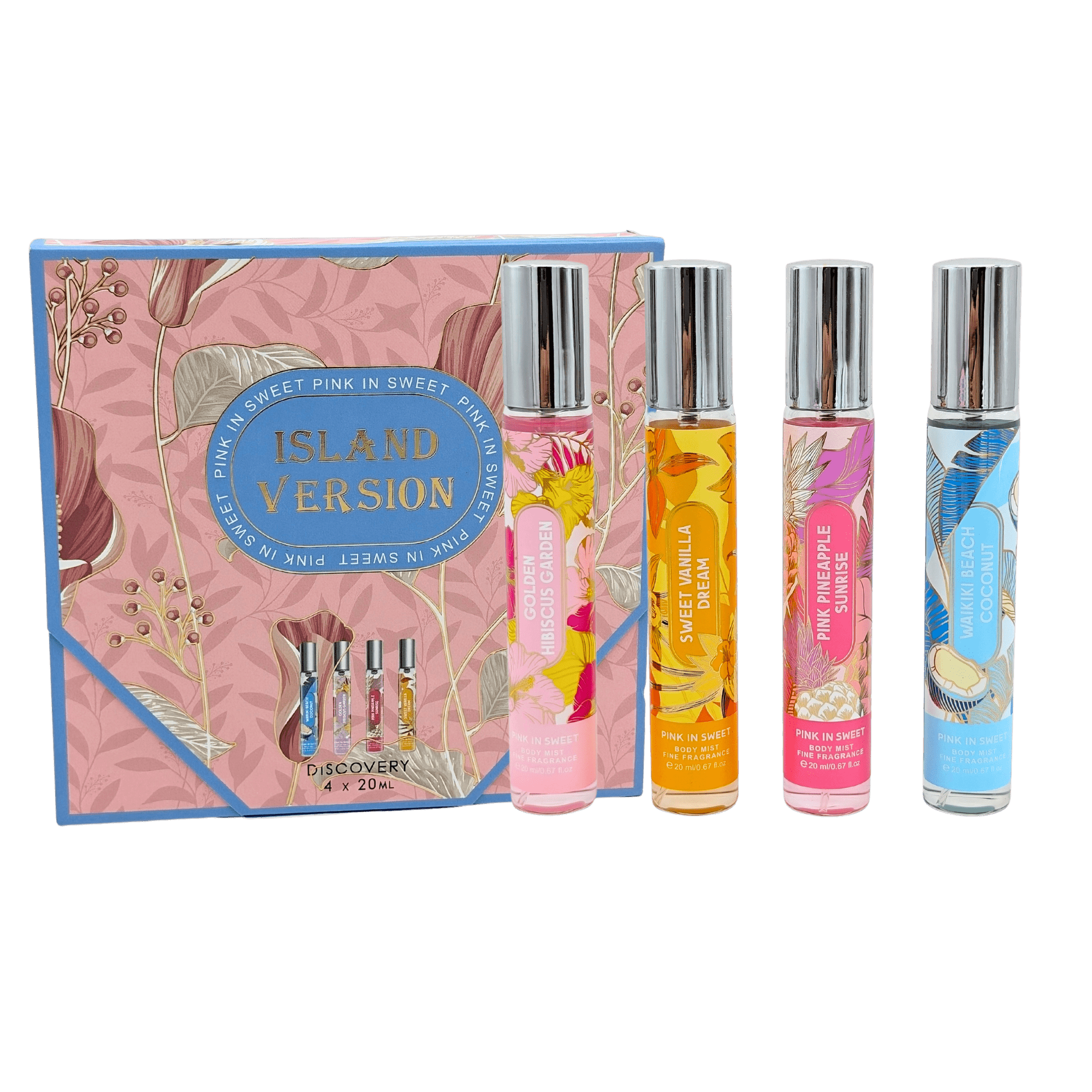 Set de body Pink in Sweet 4pcs 20ml - AjSilesB0060-IV