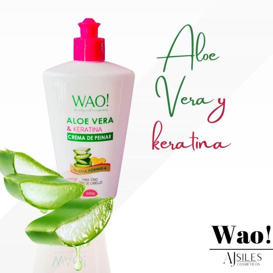 Crema Para Peinar 250ml Aloe Wao!